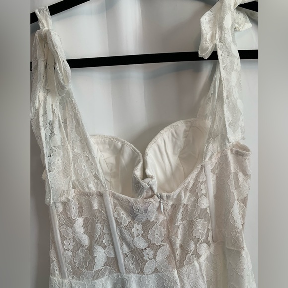 NWT Angel Biba White Corset Top Mini Dress Size M - Picture 4 of 7